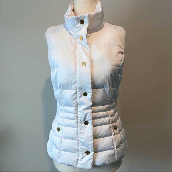 Lilly Pulitzer Isabella Puffer White Quilted Vest - Picture 2 of 12